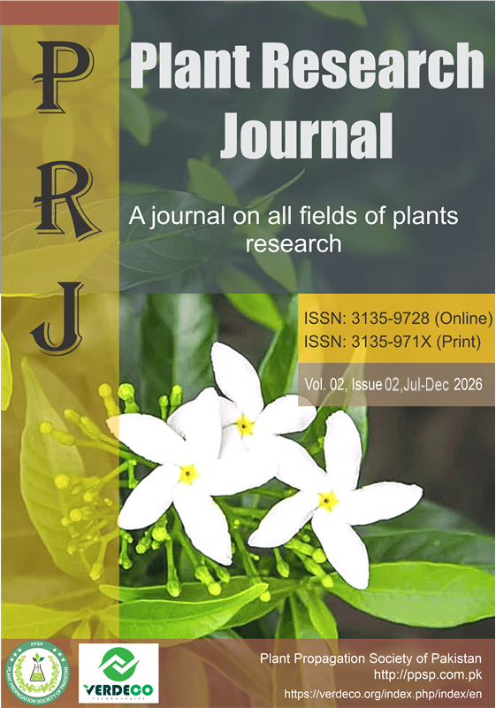 					View Vol. 2 No. 02 (2026): Plant Research Journal
				